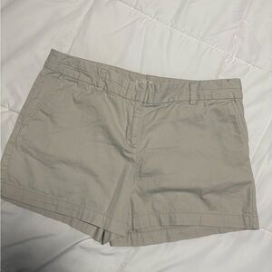 LOFT Tan Bermuda Shorts Cotton Blend Casual